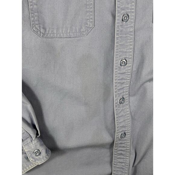 Carhartt Shirt Men’s XL Blue FRS160 MBL Flame Resistant CAT2 Long Sleeve Shirt - Picture 7 of 8